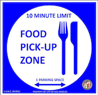 food pickup sign