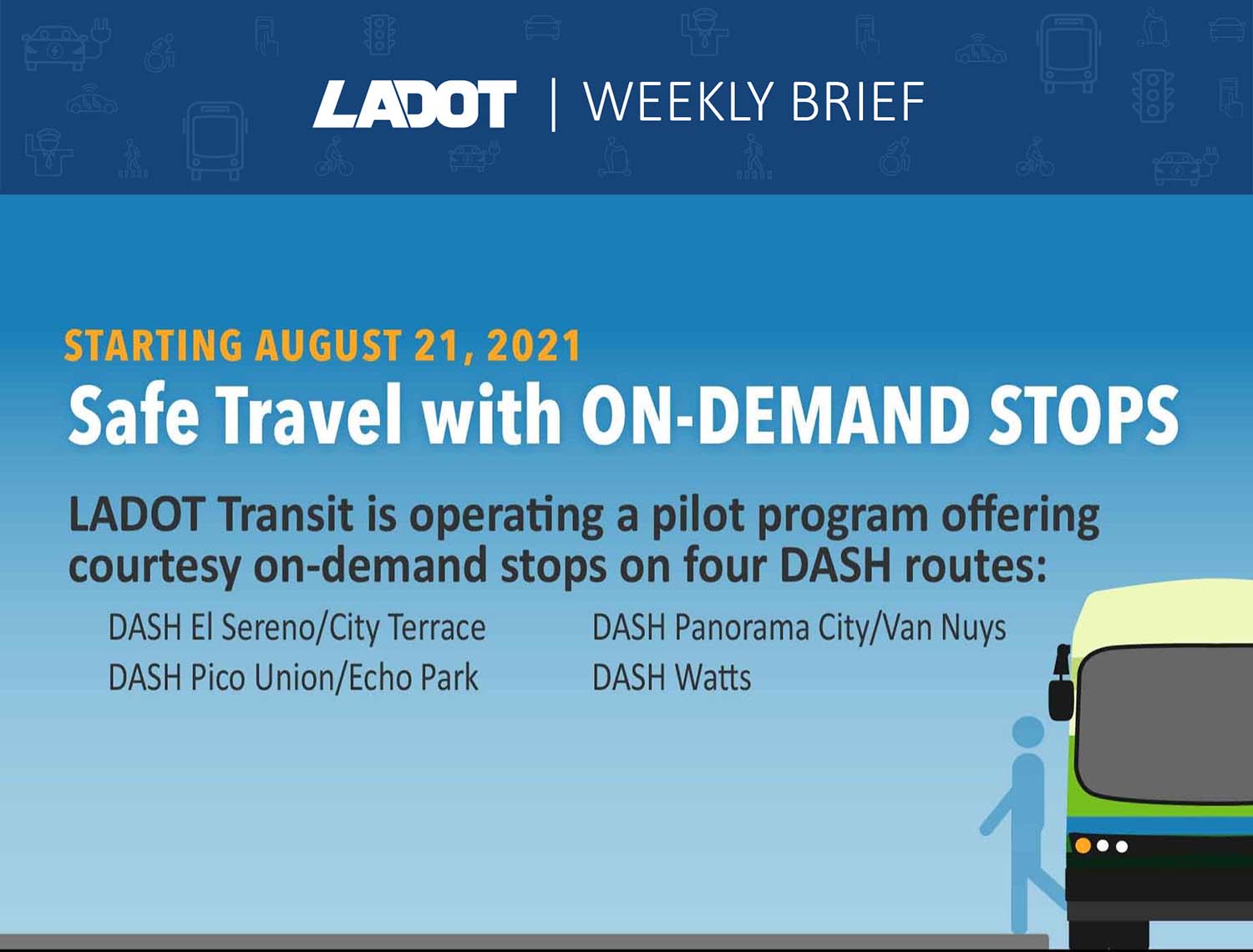 LADOT Launches On-Demand Drop-Off Pilot for DASH