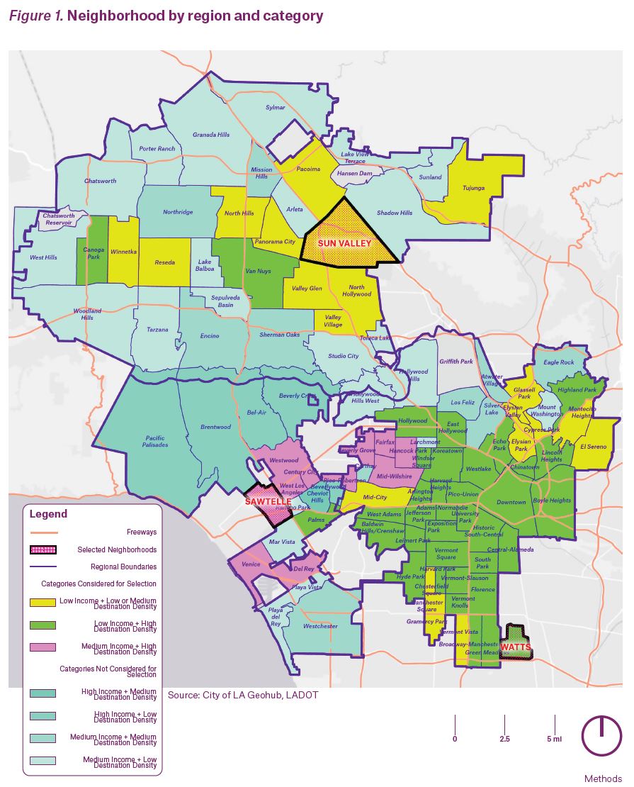 Neighborhood by region and category