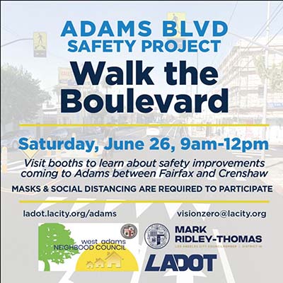 Attend the Adams Boulevard Safety Event