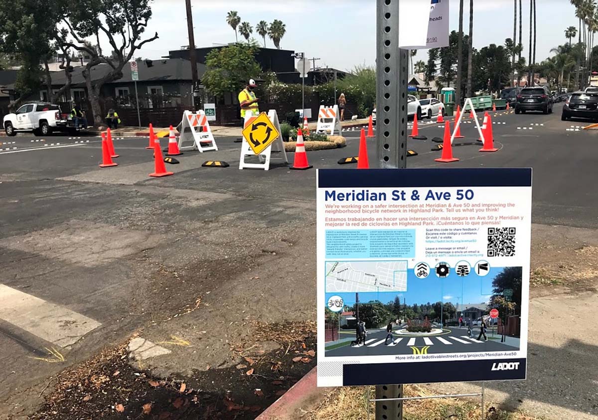 Event at Avenue 50 and Meridian Street Showcases Proposed Changes at Intersection
