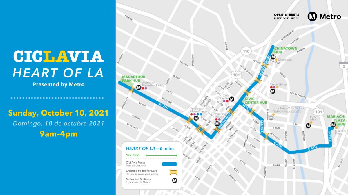  CicLAvia to Host Anniversary Event on October 10