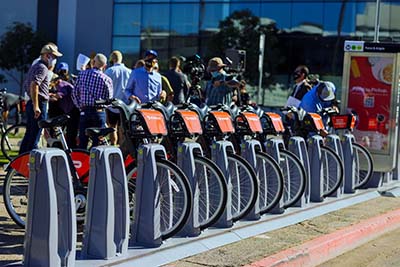 New Metro Bikeshare Station in Hollywood