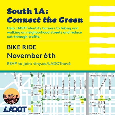 South LA: "Connect The Green Challenge" Ride Audit