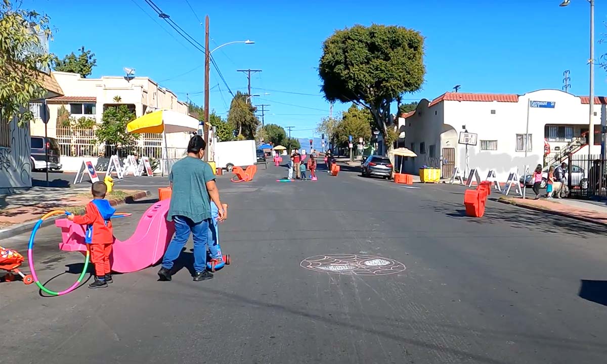 Active Play Streets Event in Boyle Heights