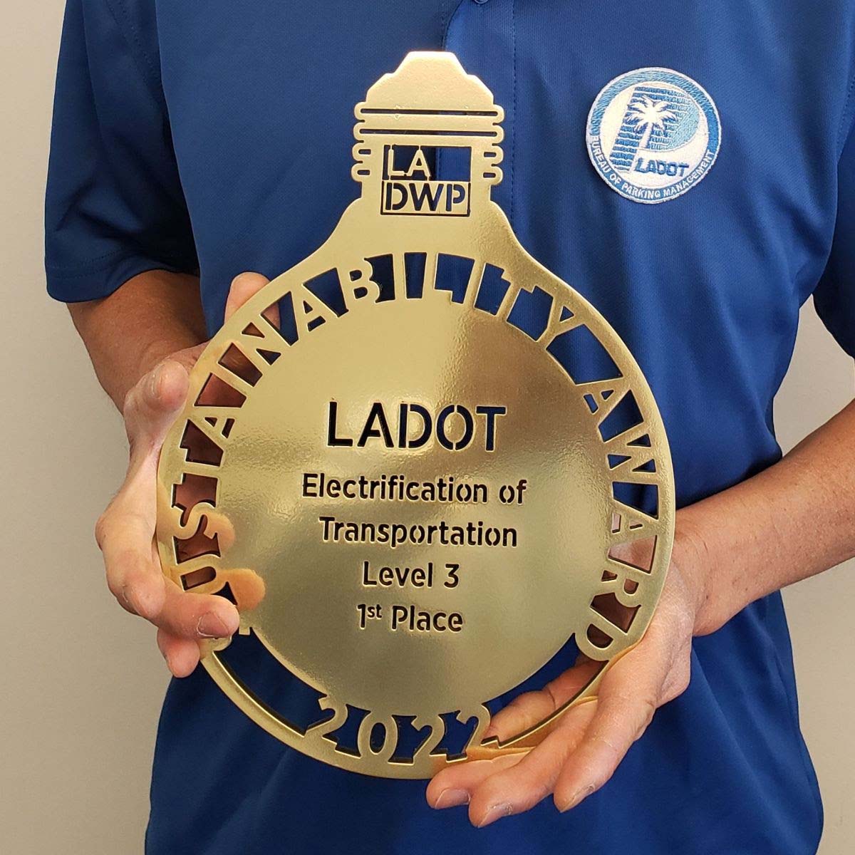LADOT Wins Award for Transportation Electrification in Parking Facilities