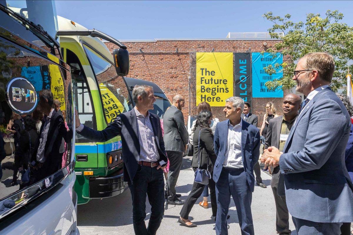 Hosting London Mayor Sadiq Khan and Mayor Garcetti at the Los Angeles Cleantech Incubator