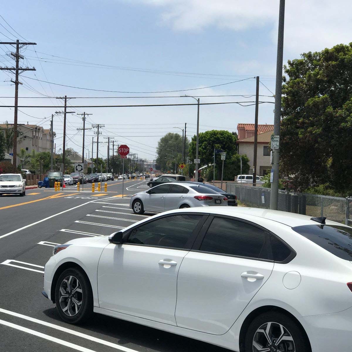 New Back-In Angle Parking Installed On Neptune Ave