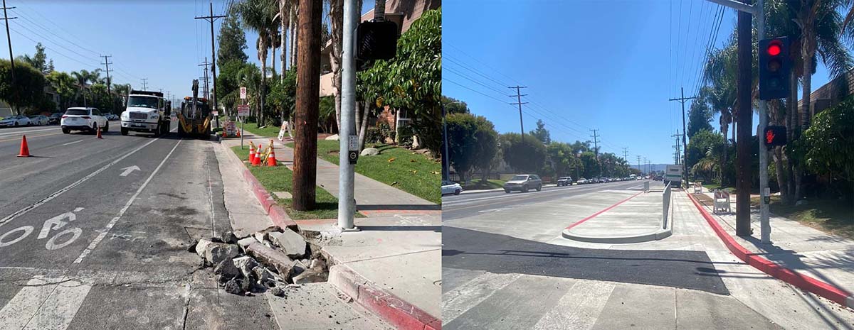 Ingomar St. and Reseda Blvd (Before and After)