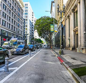 downtown bike lane